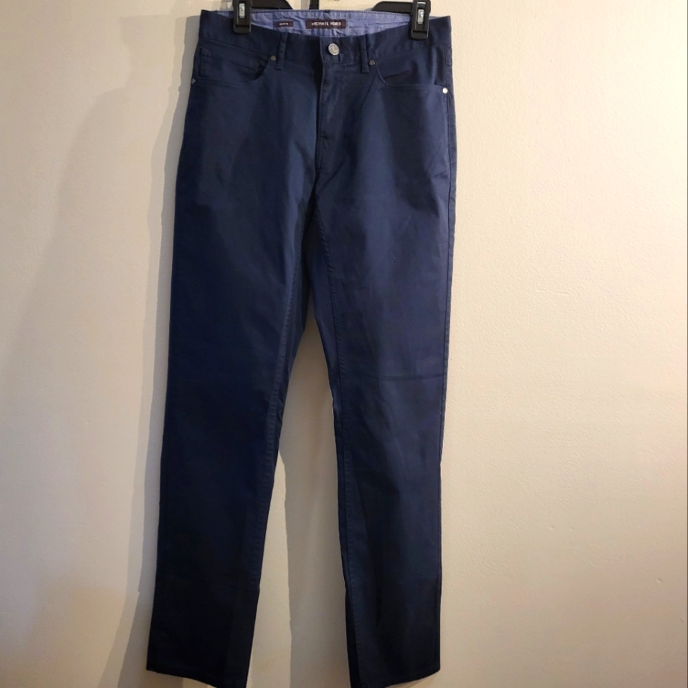 Micheal Kors Men's Grant Fit Navy Blue Pants/ Khakis W28x32